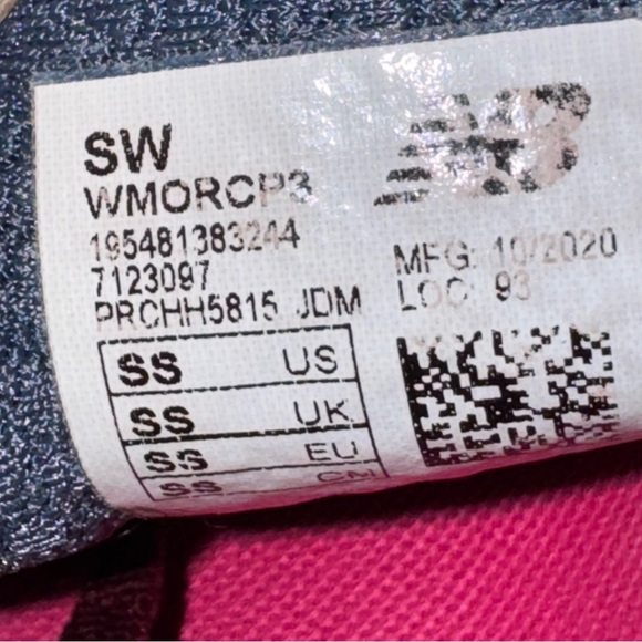 New Balance Fresh Foam X More v3 Shoes Women Sz SS (8.5?) Burgundy Running Read - Picture 11 of 13